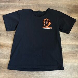 PacSun Black Tee with Orange Graphic